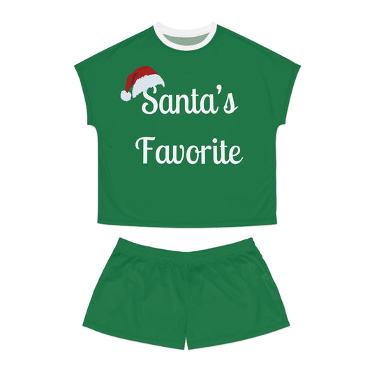 Women's Pajama Set - Santa's Favorite Short Set