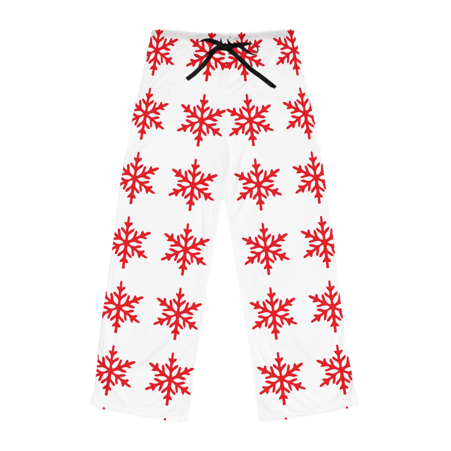 Red Snowflake Women's Pajama Pants, Christmas Lounge Wear, Holiday Sleepwear, Festive PJ Bottoms, Cozy Winter PJs