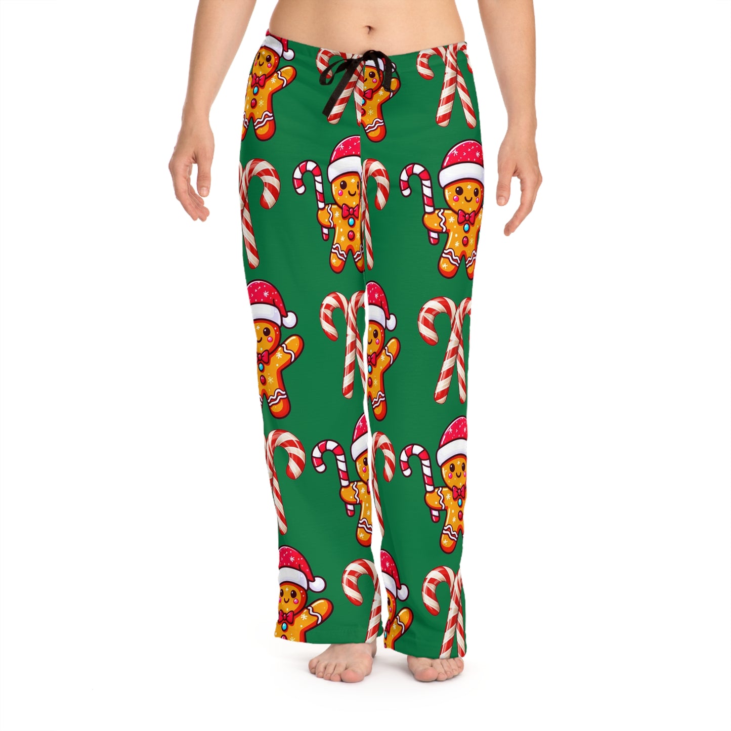 Gingerbread Candy Cane Pajama Pants