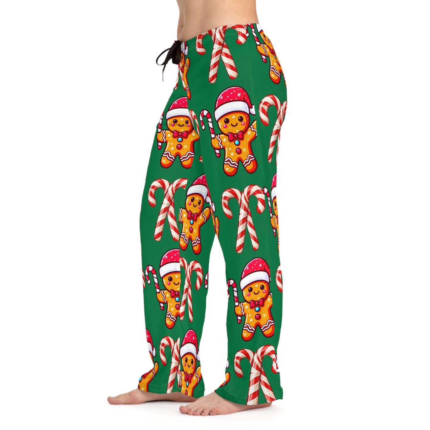 Gingerbread Candy Cane Pajama Pants