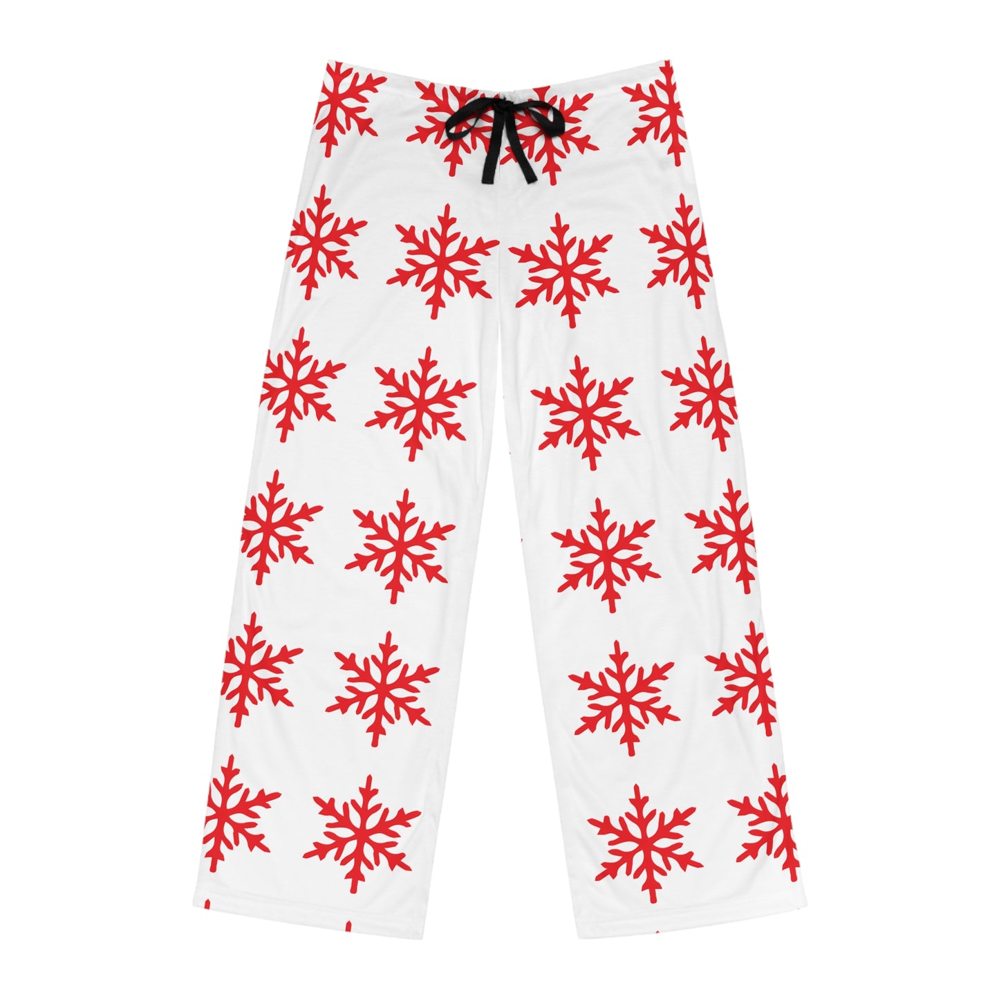 Snowflake Christmas Men's Pajama Pants, Holiday Lounge Wear, Winter Sleepwear, Festive Pyjama Bottoms, Cozy Xmas Nightwear