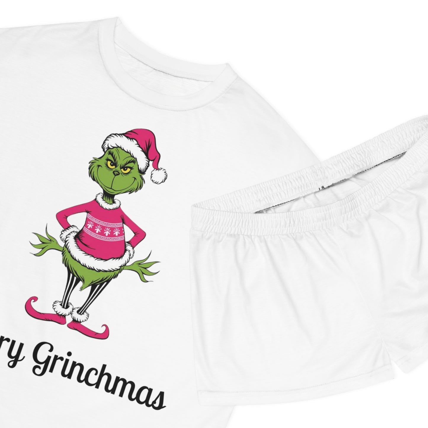 Women's Christmas Pajama Set - Merry Grinchmas