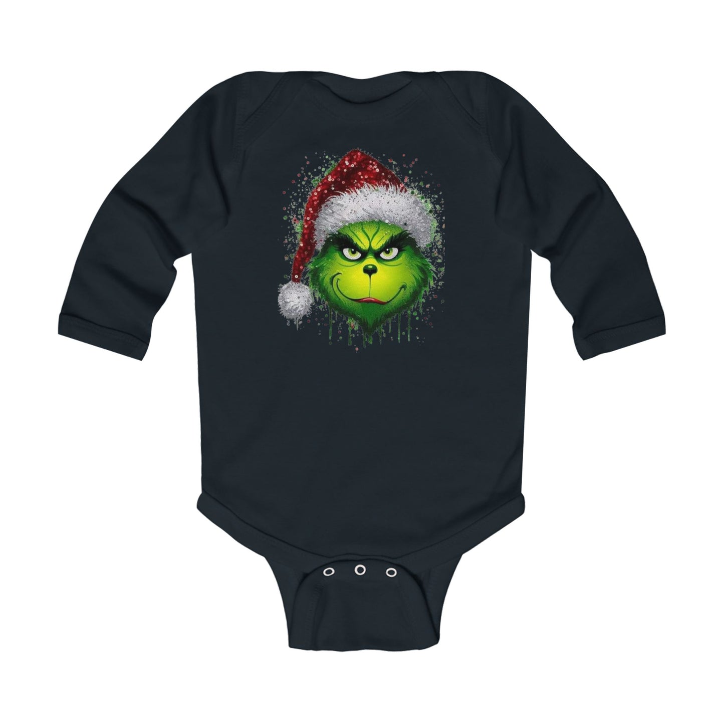 Christmas Grinch Infant Long Sleeve Bodysuit