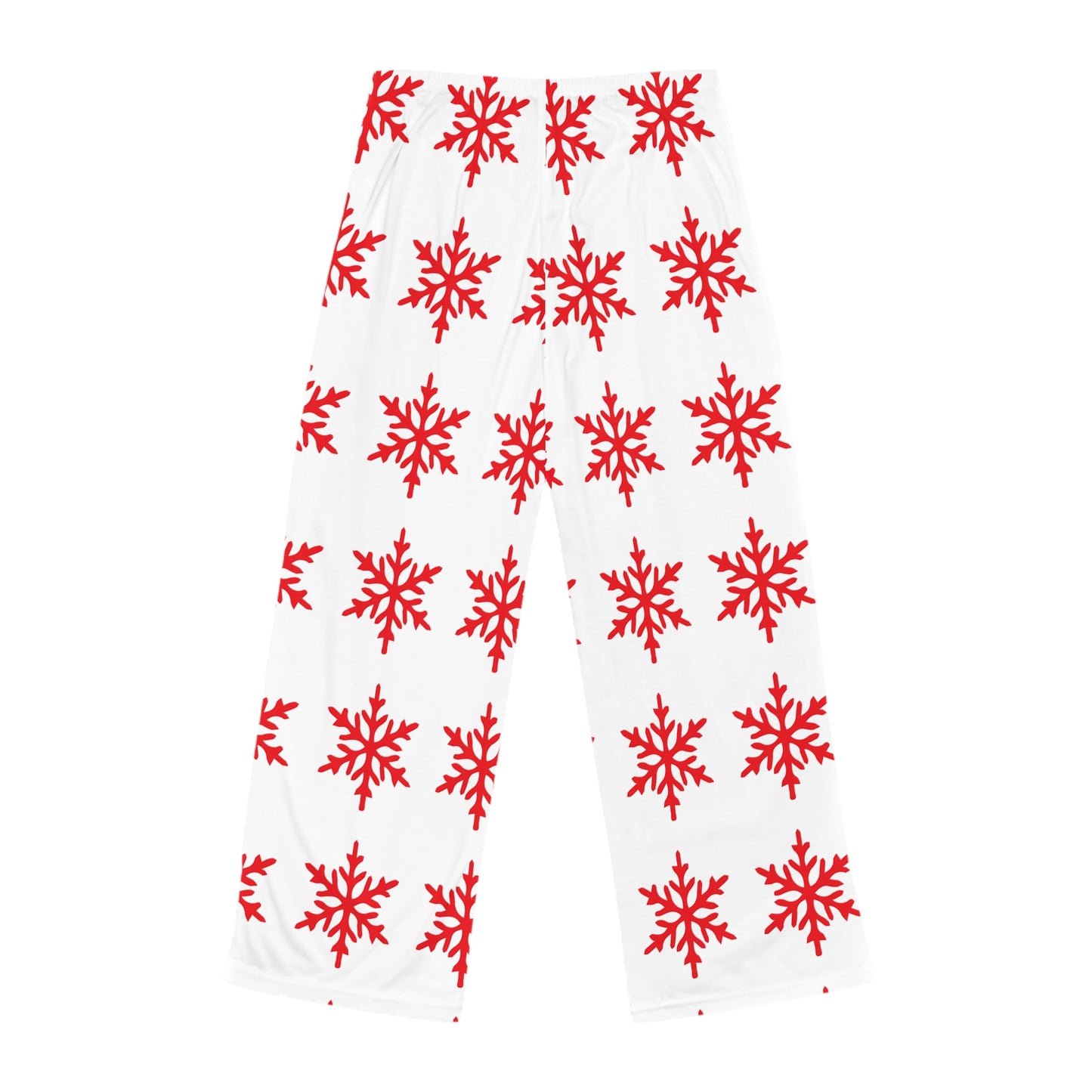 Red Snowflake Women's Pajama Pants, Christmas Lounge Wear, Holiday Sleepwear, Festive PJ Bottoms, Cozy Winter PJs