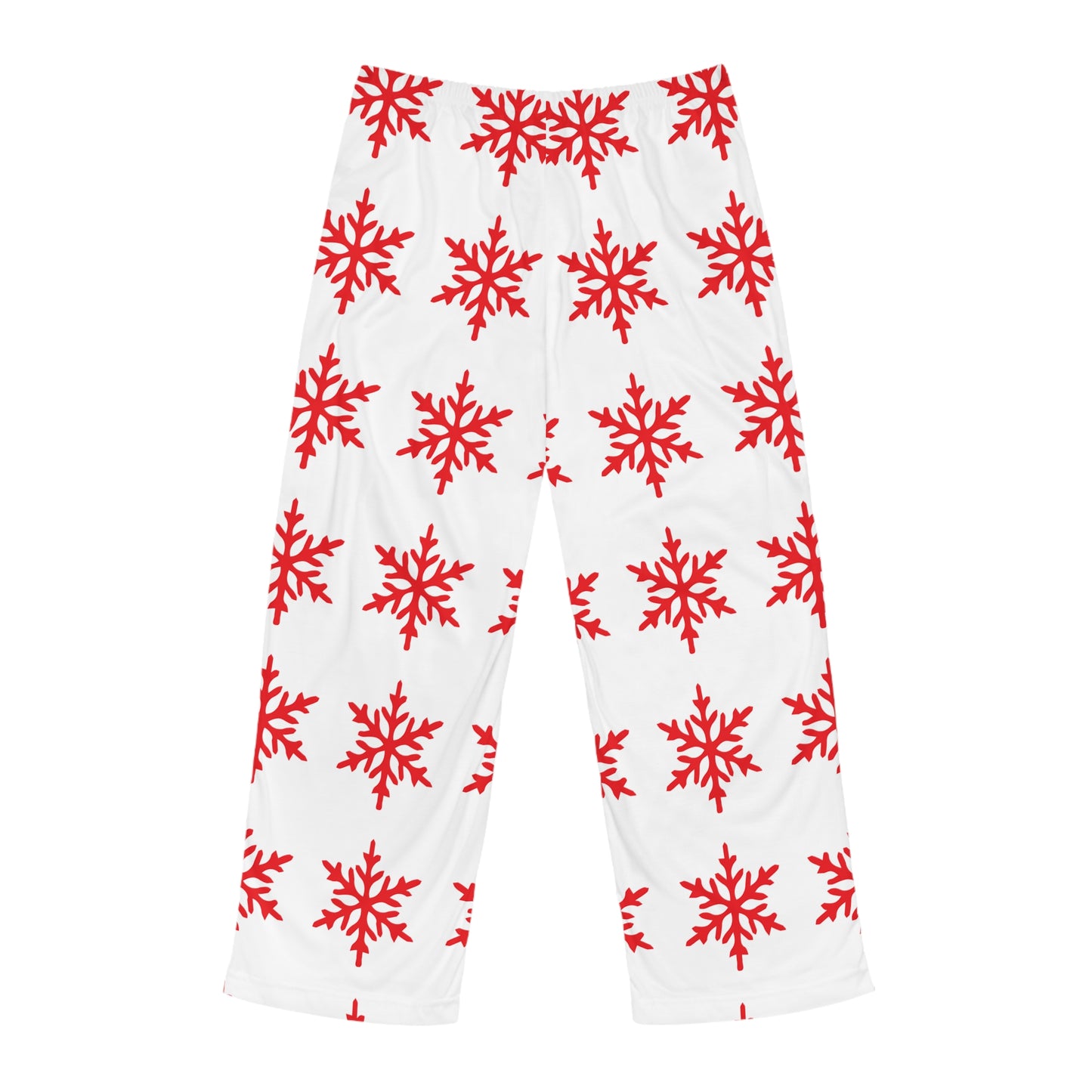 Snowflake Christmas Men's Pajama Pants, Holiday Lounge Wear, Winter Sleepwear, Festive Pyjama Bottoms, Cozy Xmas Nightwear