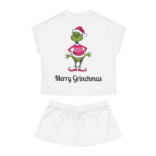 Women's Christmas Pajama Set - Merry Grinchmas