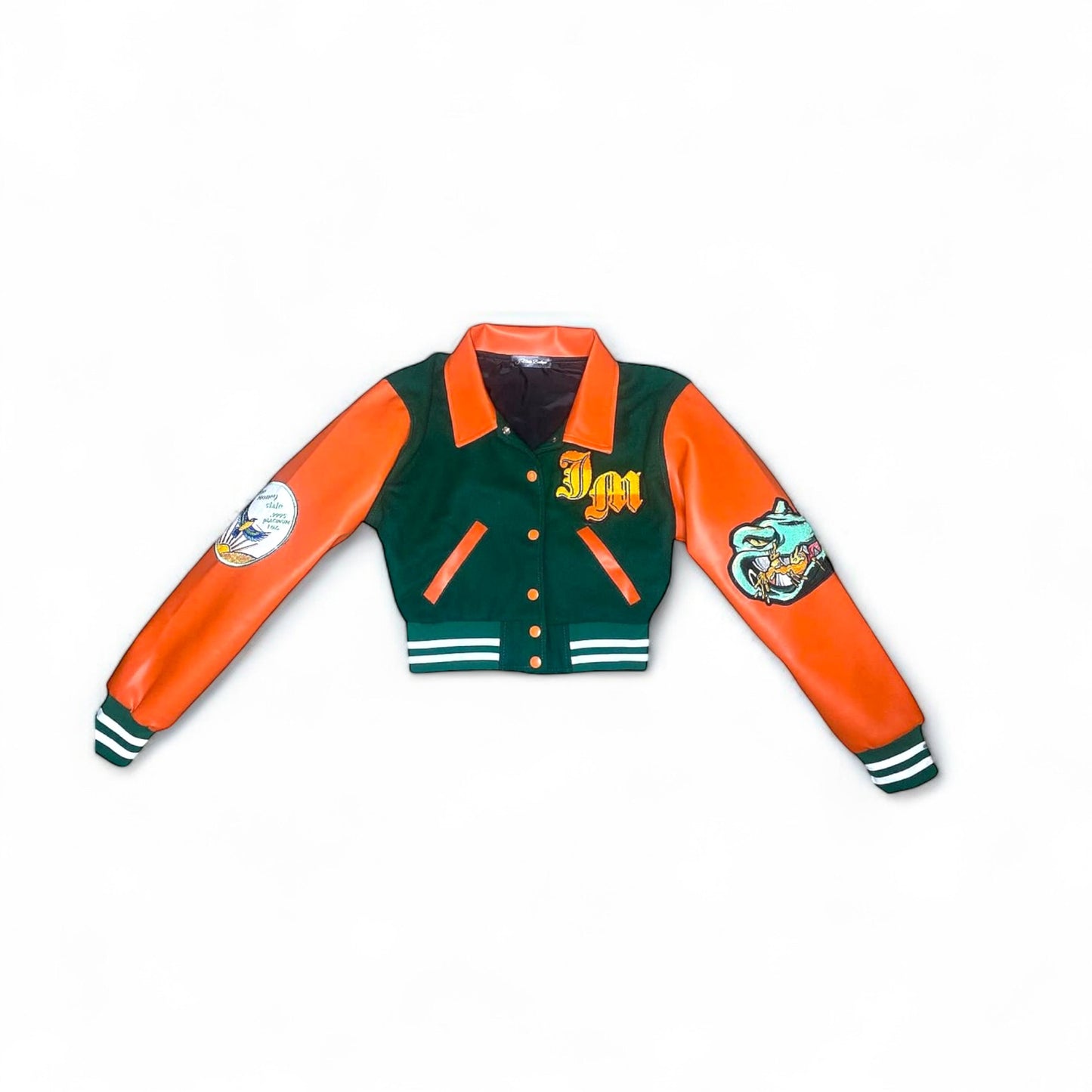 Handmade Miami-Inspired Varsity Jacket: A Touch of Sunshine, a Lot of Style